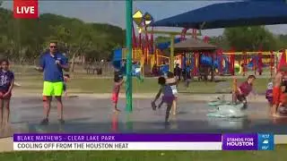 WATCH: Blake Mathews finds perfect spot to beat the heat
