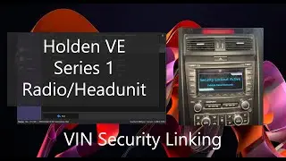 Как подключить VIN-код безопасности к радиоприемнику Holden VE Commodore Series 1