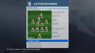 PES 2017 Tactics Atletico Madrid