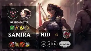 Samira Mid vs Katarina - BR Grandmaster Patch 10.21