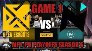 NXP SOLID vs BREN ESPORTS 🔴 [GAME 1] MPL-PH SEASON 6 Playoffs Day 2 - Mobile Legends