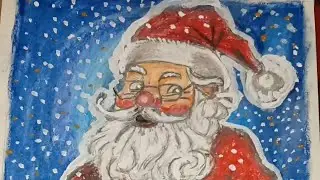 🎅🎨 Santa Claus colour drawing | Christmas special art 🎄✨