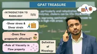 Rheology | Introduction to rheology | Shear strain & Shear stress | Define Rheology #Rheology #gpat