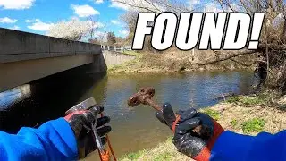 LOOK WHAT I FOUND MY FIRST TIME MAGNET FISHING!