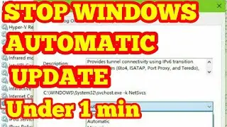 Fix Stop windows 10 automatic updating Problem Permanently Higher Ping And Speed hp,dell,acer 2020