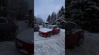 Never Underestimate Tesla&rsquo;s Power | Electric Car Shocks Everyone by Pulling a Truck#trendingshorts