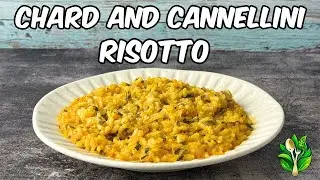 Ultra-creamy Swiss chard and cannellini risotto | Quick and easy vegan recipe