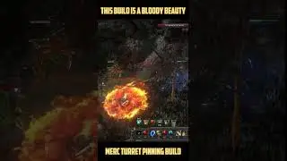 Merc pinning turret build is a bloody beauty | Path of Exile 2 #gaming #pathofexile2 #poe2builds