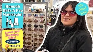 Hannah Gets A Pro Hairstyle!  Blind Girl and Mom Shopping Date!
