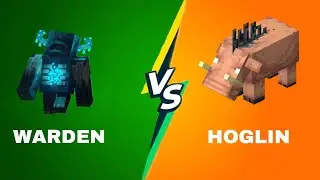 Warden Vs Hoglin Who Is Best 🤔 #shorts #minecraft
