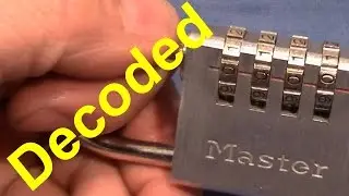 (комплектация 206) Мастерский четырехколесный кодовый замок открыт - метод нечеткой расшифровки - спасибо Ульрику