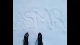 ASMR | Playing & Walking In Fresh Snow❄️ | No Talking