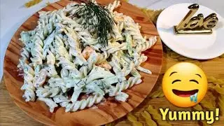 How to make Picnic Pasta Salad/ creamy/ full of herb aroma/fresh vegetables/@mitzcachannel6202