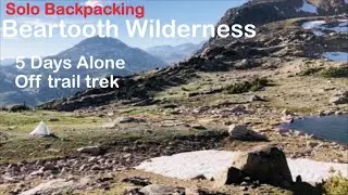 SOLO Backpacking: Beartooth Wilderness, Montana. Outer Yellowstone. 