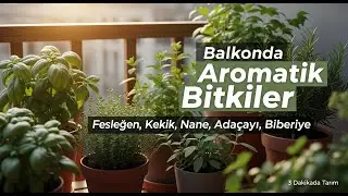 Balkonda Yetiştirilebilecek Aromatik Bitkiler 🌿 | Fesleğen, Kekik, Nane, Ada&ccedil;ayı, Biberiye