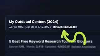 RightBlogger Knowledge Library Update: Easily Refresh Your Articles
