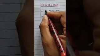 I _ doing my homework.