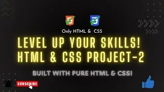 Build a Stunning Landing Page Using HTML & CSS | Modern Web Design 2024