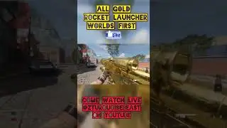 Cod MW2 ALL GOLD ROCKET LAUNCHER WORLD'S FIRST!!!