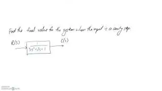 Recap & Example of Final Value Theorem