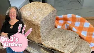 🍞 Homemade 100% Whole Wheat Bread | Easy Bread Machine Recipe