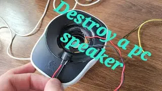 I destroyed a small PC speaker (PC buzzer)