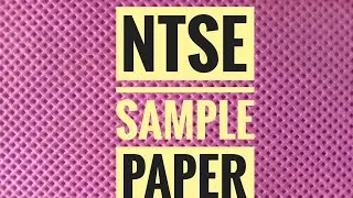 NTSE sample paper