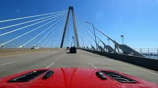 What it&rsquo;s like:  Driving over the Cooper River Bridge in Charleston, SC
