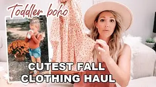 *NEW* HUGE FALL TODDLER CLOTHING HAUL 2020| BOHO| Tres Chic Mama