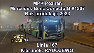 MPK Poznań - Linia 167, Mercedes-Benz Conecto G #1307