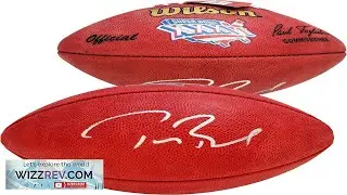 Tom Brady Autographed Official SB XXXVI Leather Football Patriots Fanatics Holo