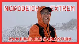 SCHNEESTURM in Norddeich: 27km gegen die Urgewalt! (Wahnsinn am Deich)