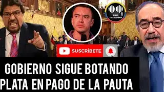 GOBIERNO DE NOBOA ESTÁ BOTANDO LA PLATA EN PAUTA MILLONARIA A MEDIOS AFINES  NOTICIAS ECUADOR RFE TV