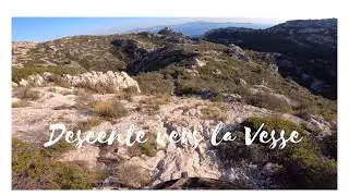 Descente vers la Vesse (vue casque) | La Vesse