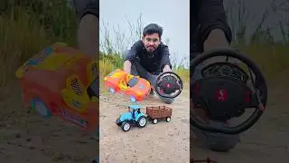 Unboxing RC Tractor With Trolley🥶 #music #unboxing #toys #tractor #hiphop #rctoy