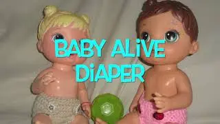 Crochet Basics #157 New Baby Alive Pattern Diaper K.Bella Jolie LLC Beginner Friendly #Crochet