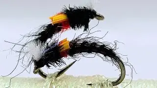 Как завязать SJ Black Glass Buzzer Chironomid от Скотта Джексона в 2025 году