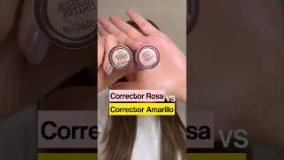 🐼 Comparemos el corrector rosa vs el amarillo 😮 #maybelline #correctores #maquillaje #ojeras