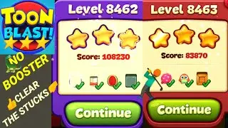 Toon Blast Level 8462 8463 🤺✨🦖