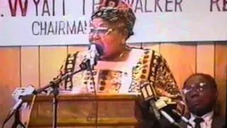 Mamie Till speaks at House of Justice.