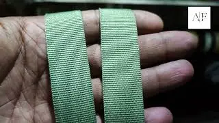 20 MM Green Polyester Twill Tape Making ||Aman Ullah Cotton Tape Factory ||