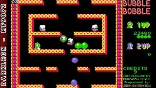 Bubble Bobble &copy; 1989 NovaLogic - PC DOS - Gameplay