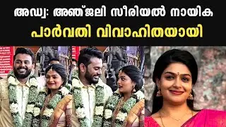 അഡ്വ അഞ്ജലി നായിക പാർവതി വിവാഹിതയായി | parvathi s iyer wedding | adv anjal serial actress