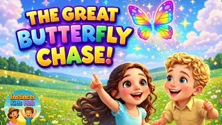 The Great Butterfly Chase 🦋 | Fun Kids Song & Magical Meadow Adventure | Instincts Kids Hub