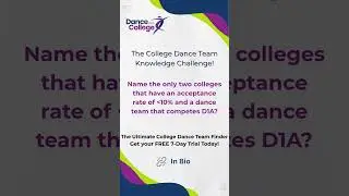 Test Your College Dance Team Knowledge! #collegeconsulting #dance