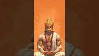 #hanumanjiLord Hanuman Deep Dhyan Posture &ndash; Trending Devotion! 🌟 #HanumanJi #Shorts