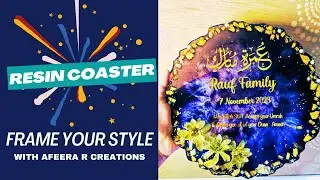 Easy Resin Coasters: Frame It Up! By Afeera R Creations