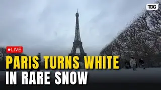 Paris Snowfall LIVE: Rare Snowfall as Rail and Traffic Disruptions Paralyze City