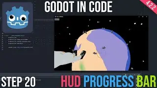 Godot in Code | Step 20: HUD Progress Bar | CanvasLayer | ProgressBar | _exit_tree() | Array.fiter()