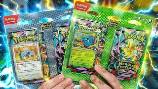 ABRI 12x Pacotes Quádruplos de Heróis Excelsos, Nova Coleção de Cartas Pokémon TCG!